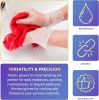 Pack of 100 Vinyl Gloves; Natural color; Small size. Disposable Ambidextrous Gloves. Unisex Transparent Food Gloves for Kitchen; Cooking; Picnics; Sup