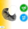 Beard Net Protectors 18 Inch; Soft Nylon Black Beard Covers Protector Pack of 100 Polypropylene Net for Industrial Use Lightweight Disposable Black Be